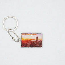 3DPhotoCase Naked Eye 3D Kirksite Keychain: San Francisco Sunset