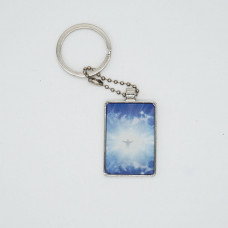 3DPhotoCase Naked Eye 3D Kirksite Keychain: Jesus in Heaven