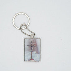 3DPhotoCase Naked Eye 3D Kirksite Keychain: The Cross