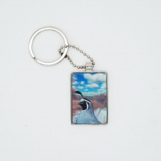 3DPhotoCase Naked Eye 3D Kirksite Keychain: Wood Badge Bobwhite Patrol