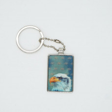 3DPhotoCase Naked Eye 3D Kirksite Keychain: Wood Badge Eagle  Patrol